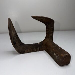 Vintage DRAGON No. 1 Cast Iron Double Shoe Cobbler Form w/ Anvil Post Cast Iron